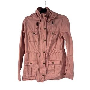 Market & Spruce‎ Pink Anorak Jacket Hood M Womens